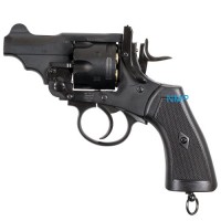 Webley MKVI Civilian 2.5 inch Revolver Black 12g co2 Air Pistol .22 Calibre Pellet version .455